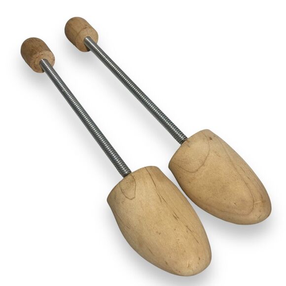 Wooden Shoe Trees Keepers Stretchers Travel Trees Women's Kids Boys One Size - Picture 1 of 4